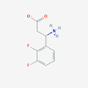 molecular formula C9H9F2NO2 B7892764 (3S)-3-azaniumyl-3-(2,3-difluorophenyl)propanoate 