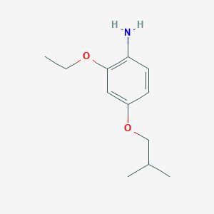 molecular formula C12H19NO2 B7892773 2-Ethoxy-4-isobutoxyaniline 