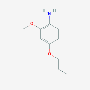 molecular formula C10H15NO2 B7892782 2-Methoxy-4-propoxyaniline 