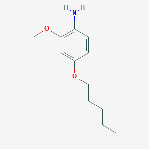molecular formula C12H19NO2 B7892788 2-Methoxy-4-(pentyloxy)aniline 