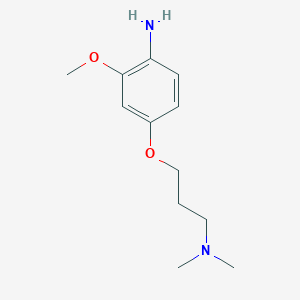 molecular formula C12H20N2O2 B7892795 4-[3-(Dimethylamino)propoxy]-2-methoxyaniline 