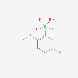 molecular formula C7H6BF4KO B7892820 Potassium 5-fluoro-2-methoxyphenyltrifluoroborate 