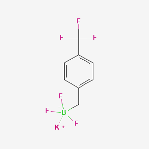 molecular formula C8H6BF6K B7892825 Potassium trifluoro(4-(trifluoromethyl)benzyl)borate 