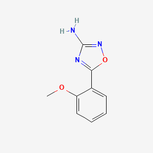 molecular formula C9H9N3O2 B7892837 5-(2-Methoxyphenyl)-1,2,4-oxadiazol-3-amine 