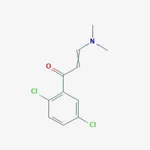 molecular formula C11H11Cl2NO B7892845 2',5'-Dichloro-3-dimethylaminoacrylophenone 