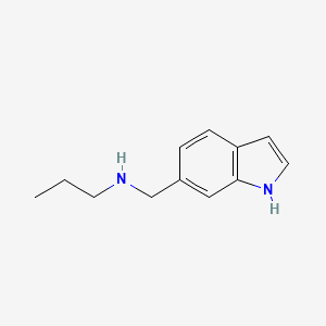 molecular formula C12H16N2 B7892875 [(1H-indol-6-yl)methyl](propyl)amine 
