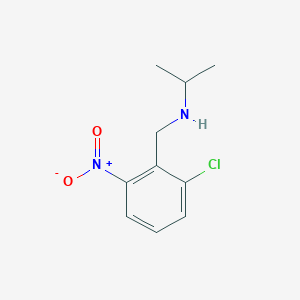 molecular formula C10H13ClN2O2 B7892923 [(2-Chloro-6-nitrophenyl)methyl](propan-2-yl)amine 