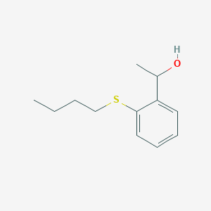 molecular formula C12H18OS B7892969 1-[2-(n-Butylthio)phenyl]ethanol 