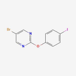 molecular formula C10H6BrIN2O B7892982 5-Bromo-2-(4-iodo-phenoxy)-pyrimidine 