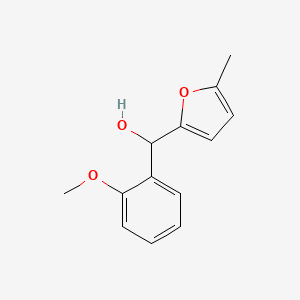 molecular formula C13H14O3 B7893024 2-Methoxyphenyl-(5-methyl-2-furyl)methanol 