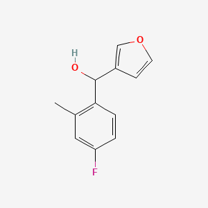molecular formula C12H11FO2 B7893051 4-Fluoro-2-methylphenyl-(3-furyl)methanol 