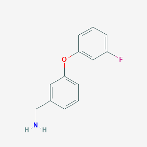 molecular formula C13H12FNO B7893120 3-(3-Fluorophenoxy)benzylamine 