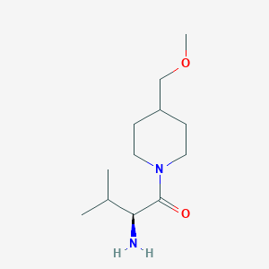 molecular formula C12H24N2O2 B7893178 (S)-2-Amino-1-(4-methoxymethyl-piperidin-1-yl)-3-methyl-butan-1-one 