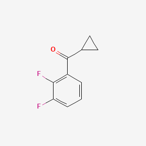 molecular formula C10H8F2O B7893195 2,3-Difluorophenyl cyclopropyl ketone 