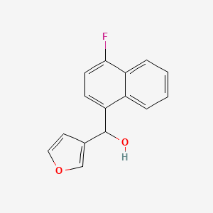 molecular formula C15H11FO2 B7893221 4-Fluoro-1-naphthyl-(3-furyl)methanol 