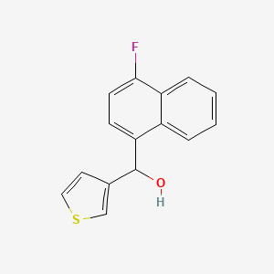 molecular formula C15H11FOS B7893234 4-Fluoro-1-naphthyl-(3-thienyl)methanol 