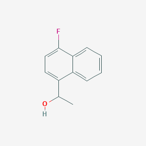 molecular formula C12H11FO B7893242 1-(4-Fluoronaphthalen-1-yl)ethanol 