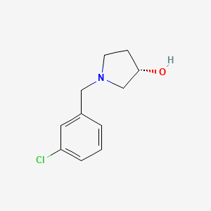 molecular formula C11H14ClNO B7893257 (S)-1-(3-Chloro-benzyl)-pyrrolidin-3-ol 