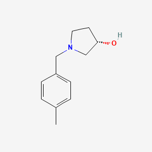 molecular formula C12H17NO B7893266 (3S)-1-[(4-Methylphenyl)methyl]pyrrolidin-3-ol 