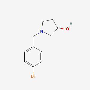 molecular formula C11H14BrNO B7893273 (S)-1-(4-Bromobenzyl)pyrrolidin-3-ol 