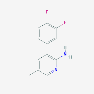 molecular formula C12H10F2N2 B7893283 3-(3,4-Difluorophenyl)-5-methylpyridin-2-amine 