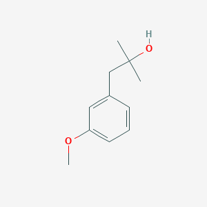 molecular formula C11H16O2 B7893323 1-(3-Methoxyphenyl)-2-methylpropan-2-ol 