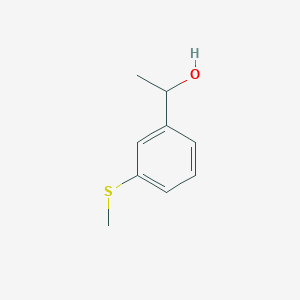 molecular formula C9H12OS B7893347 1-[3-(Methylthio)phenyl]ethanol 