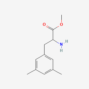 molecular formula C12H17NO2 B7893373 Methyl 2-amino-3-(3,5-dimethylphenyl)propanoate 