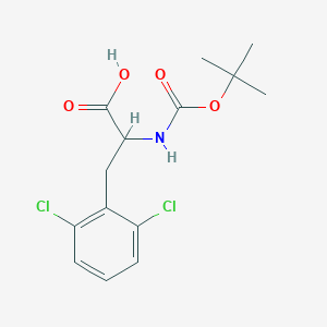 molecular formula C14H17Cl2NO4 B7893374 2,6-Dichloro-n-boc-DL-phenylalanine 