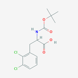 molecular formula C14H17Cl2NO4 B7893385 2,3-Dichloro-n-boc-DL-phenylalanine 