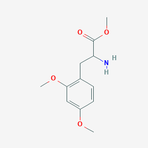 molecular formula C12H17NO4 B7893390 Methyl 2-amino-3-(2,4-dimethoxyphenyl)propanoate 