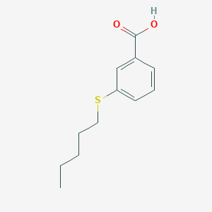 molecular formula C12H16O2S B7893414 3-(n-Pentylthio)benzoic acid 