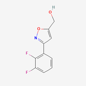 molecular formula C10H7F2NO2 B7893484 [3-(2,3-Difluorophenyl)-1,2-oxazol-5-yl]methanol 