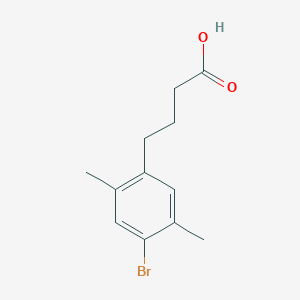 molecular formula C12H15BrO2 B7893496 4-(4-Bromo-2,5-dimethylphenyl)butanoic acid 