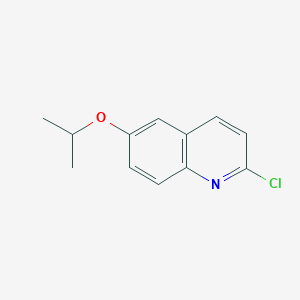 molecular formula C12H12ClNO B7893526 2-Chloro-6-(propan-2-yloxy)quinoline 