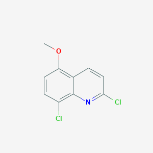 molecular formula C10H7Cl2NO B7893528 2,8-Dichloro-5-methoxyquinoline 