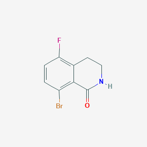 molecular formula C9H7BrFNO B7893536 8-bromo-5-fluoro-3,4-dihydro-2H-isoquinolin-1-one 
