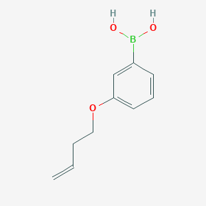molecular formula C10H13BO3 B7893567 3-(But-3-enyloxy)phenylboronic acid 