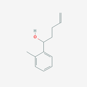molecular formula C12H16O B7893571 1-(2-Methylphenyl)pent-4-en-1-ol 