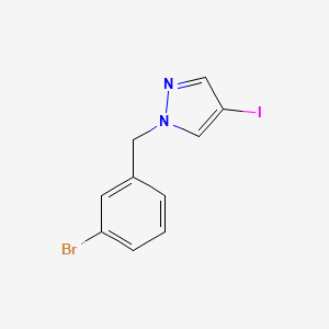 molecular formula C10H8BrIN2 B7893618 1-(3-Bromobenzyl)-4-iodo-1H-pyrazole 