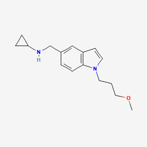 molecular formula C16H22N2O B7893642 Cyclopropyl-[1-(3-methoxypropyl)-1H-indol-5-ylmethyl]-amine 