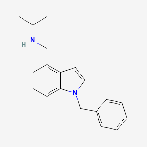 molecular formula C19H22N2 B7893654 [(1-Benzyl-1H-indol-4-yl)methyl](propan-2-yl)amine 