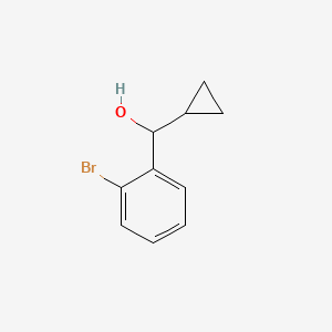 molecular formula C10H11BrO B7893679 (2-Bromophenyl)(cyclopropyl)methanol 