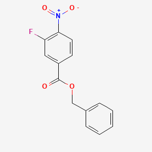 molecular formula C14H10FNO4 B7893721 Benzyl 3-fluoro-4-nitrobenzoate 