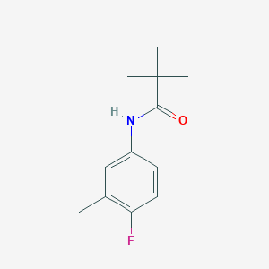 molecular formula C12H16FNO B7893727 N-(3-Methyl-4-fluorophenyl)-2,2-dimethylpropionamide 