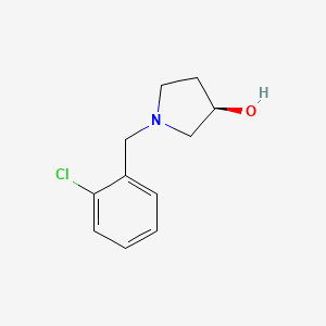 molecular formula C11H14ClNO B7893739 (R)-1-(2-Chloro-benzyl)-pyrrolidin-3-ol 