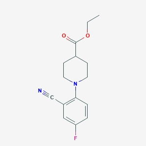 Ethyl 1-(2-cyano-4-fluorophenyl)piperidine-4-carboxylate