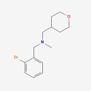 molecular formula C14H20BrNO B7893857 [(2-Bromophenyl)methyl](methyl)[(oxan-4-yl)methyl]amine 