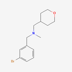molecular formula C14H20BrNO B7893861 [(3-Bromophenyl)methyl](methyl)[(oxan-4-yl)methyl]amine 