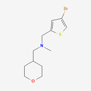 molecular formula C12H18BrNOS B7893865 [(4-Bromothiophen-2-yl)methyl](methyl)[(oxan-4-yl)methyl]amine 